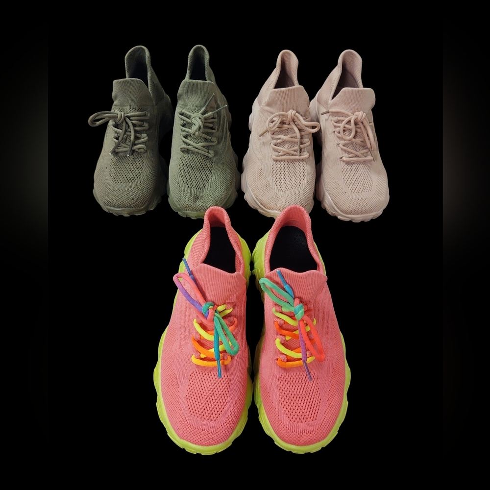 EUC Bundle Of 3 Non-Branded Sneakers Size W6.5/EU37